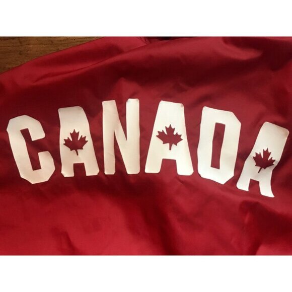 Canada Field Hockey Hooded Windbreaker Zip Up Jacket XL red adidas AKPRO Canada - Picture 10 of 11